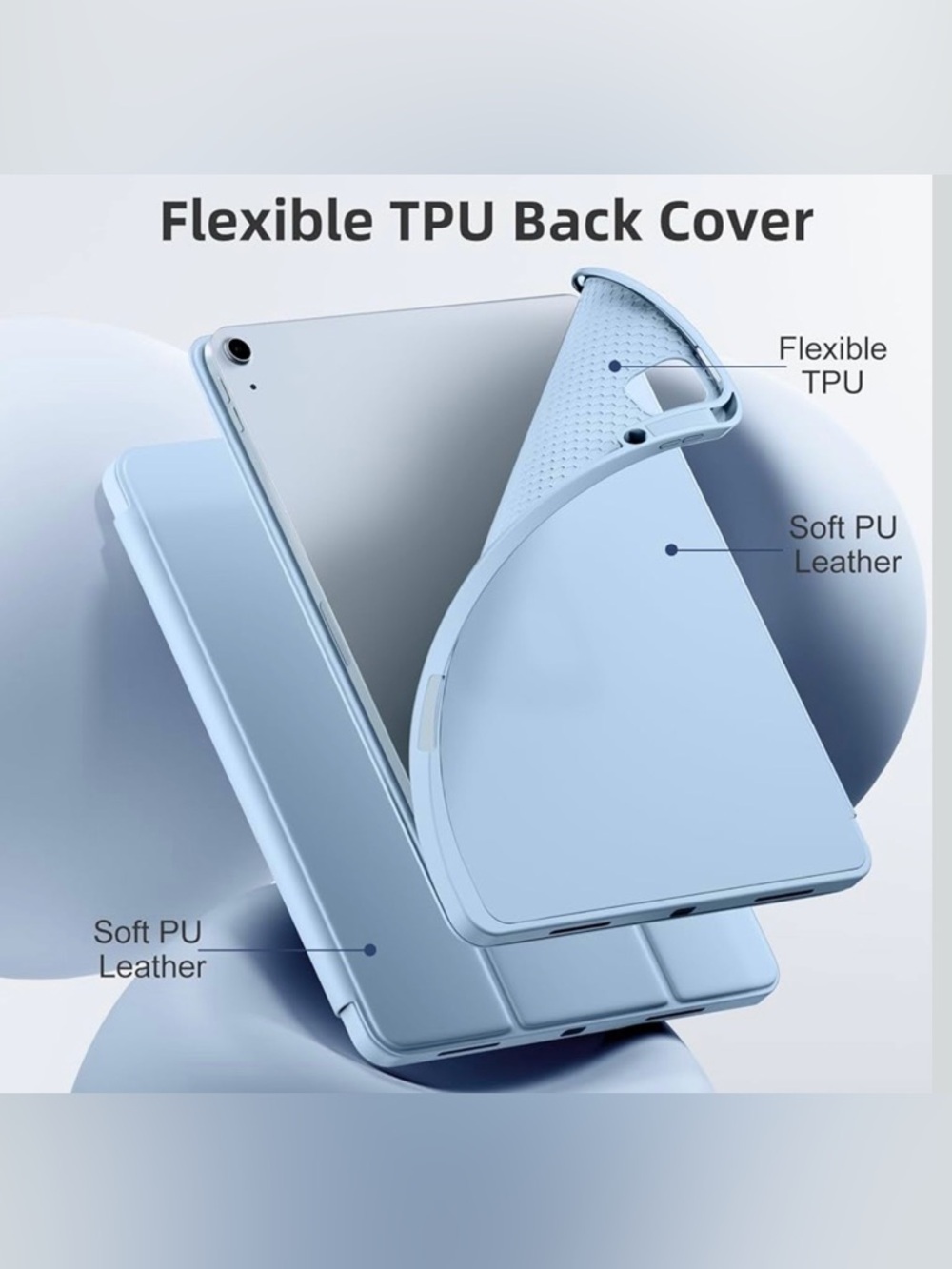 iPad case. Brand new!! Baby blue in color.